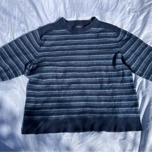 The north face striped blue sweater